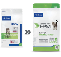 Virbac HPM Baby Cat. Kattefoder til killinger (dyrlæge diætfoder) 3 kg